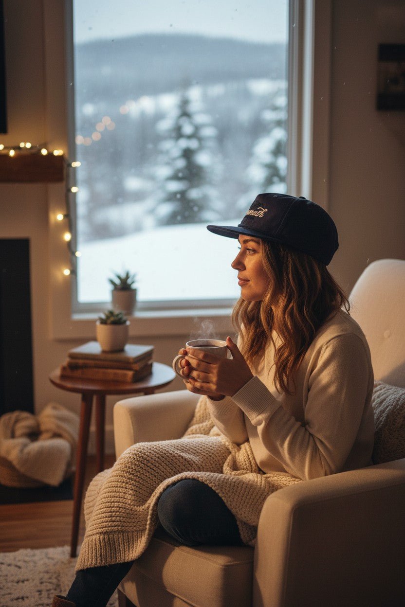 "Mammoth" 5 Panel Hat (Khaki or Navy) - Wander Together Outfitters