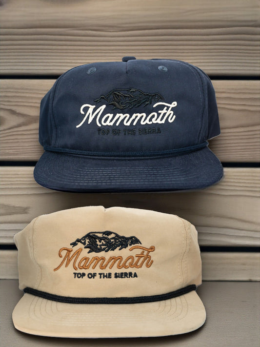 "Mammoth" 5 Panel Hat (Khaki or Navy) - Wander Together Outfitters