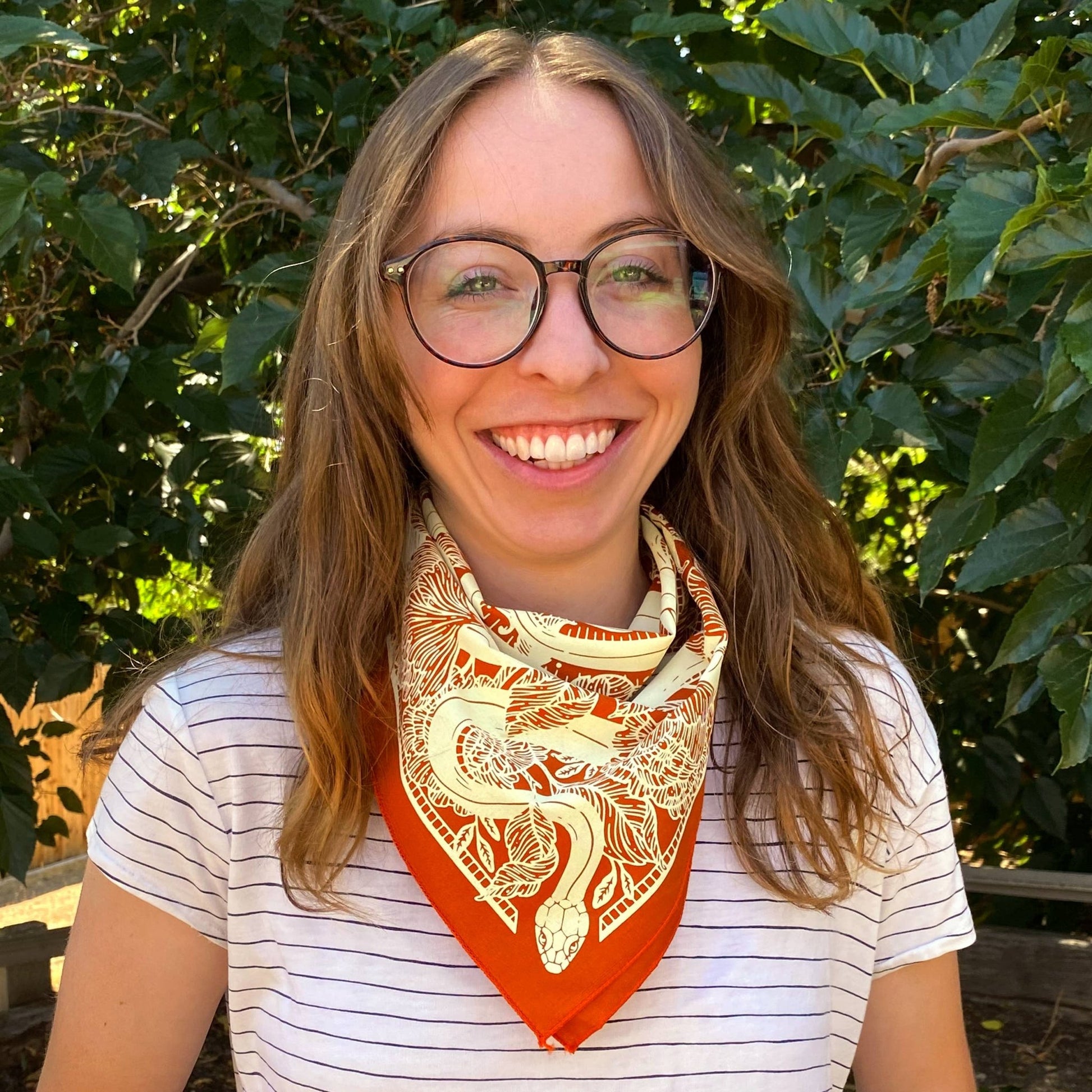 Marigold Floral Snake Bandana - Wander Together Outfitters