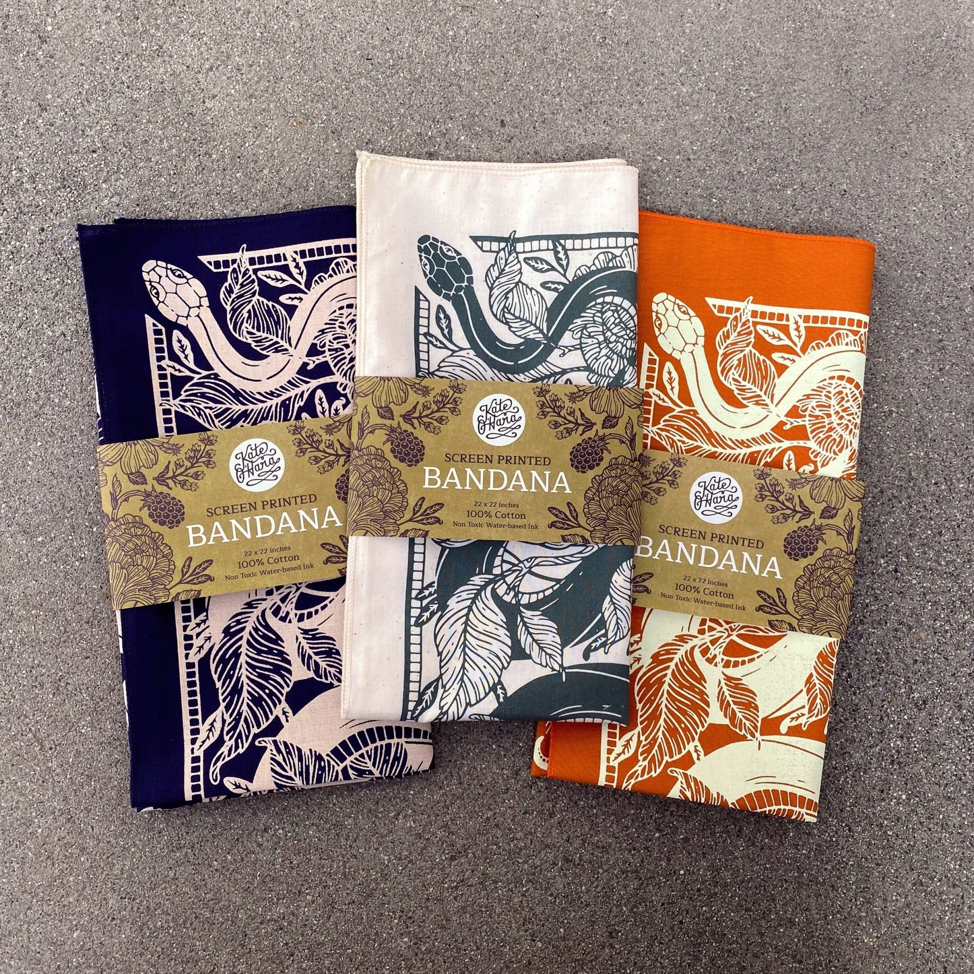Marigold Floral Snake Bandana - Wander Together Outfitters