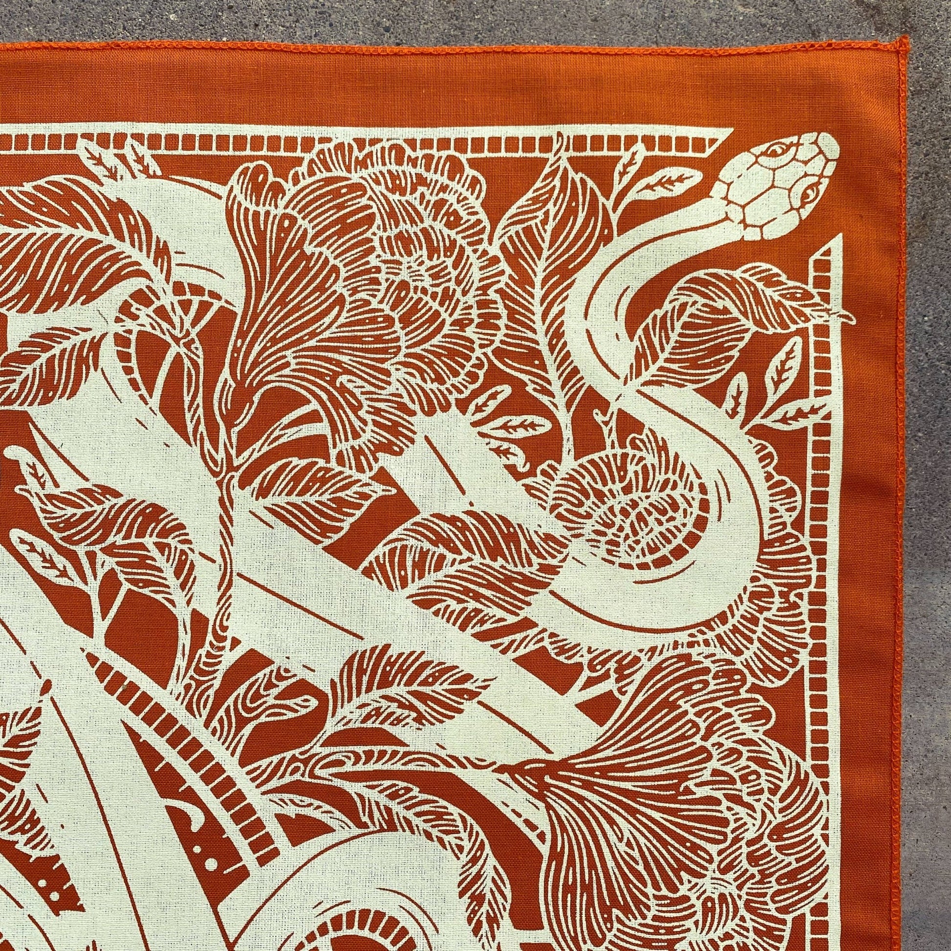 Marigold Floral Snake Bandana - Wander Together Outfitters
