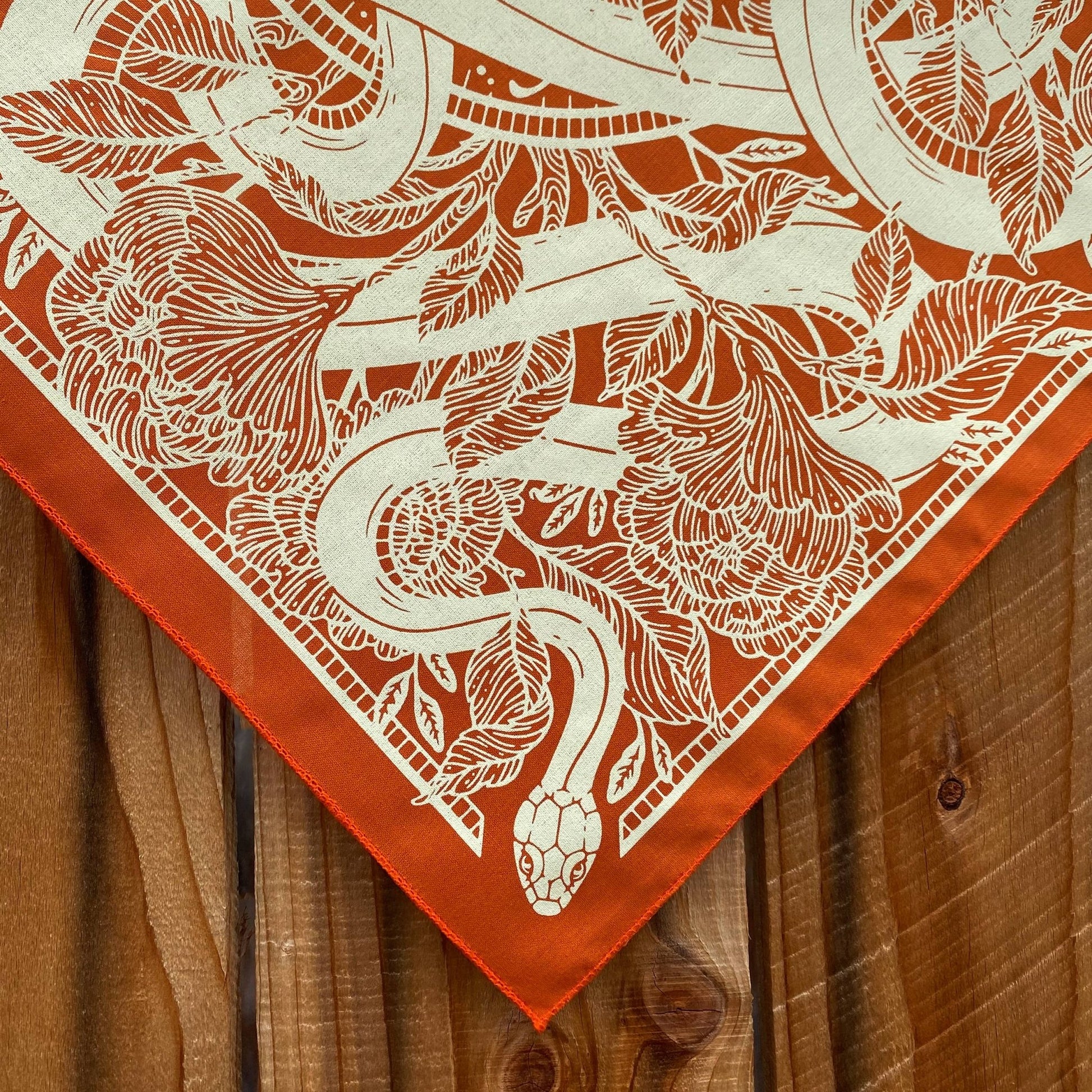 Marigold Floral Snake Bandana - Wander Together Outfitters