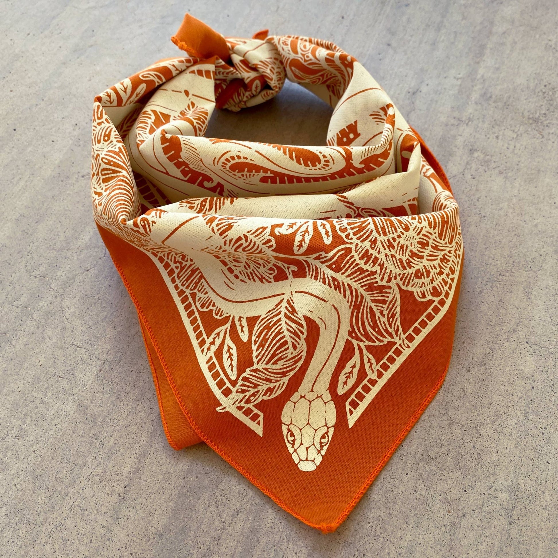 Marigold Floral Snake Bandana - Wander Together Outfitters