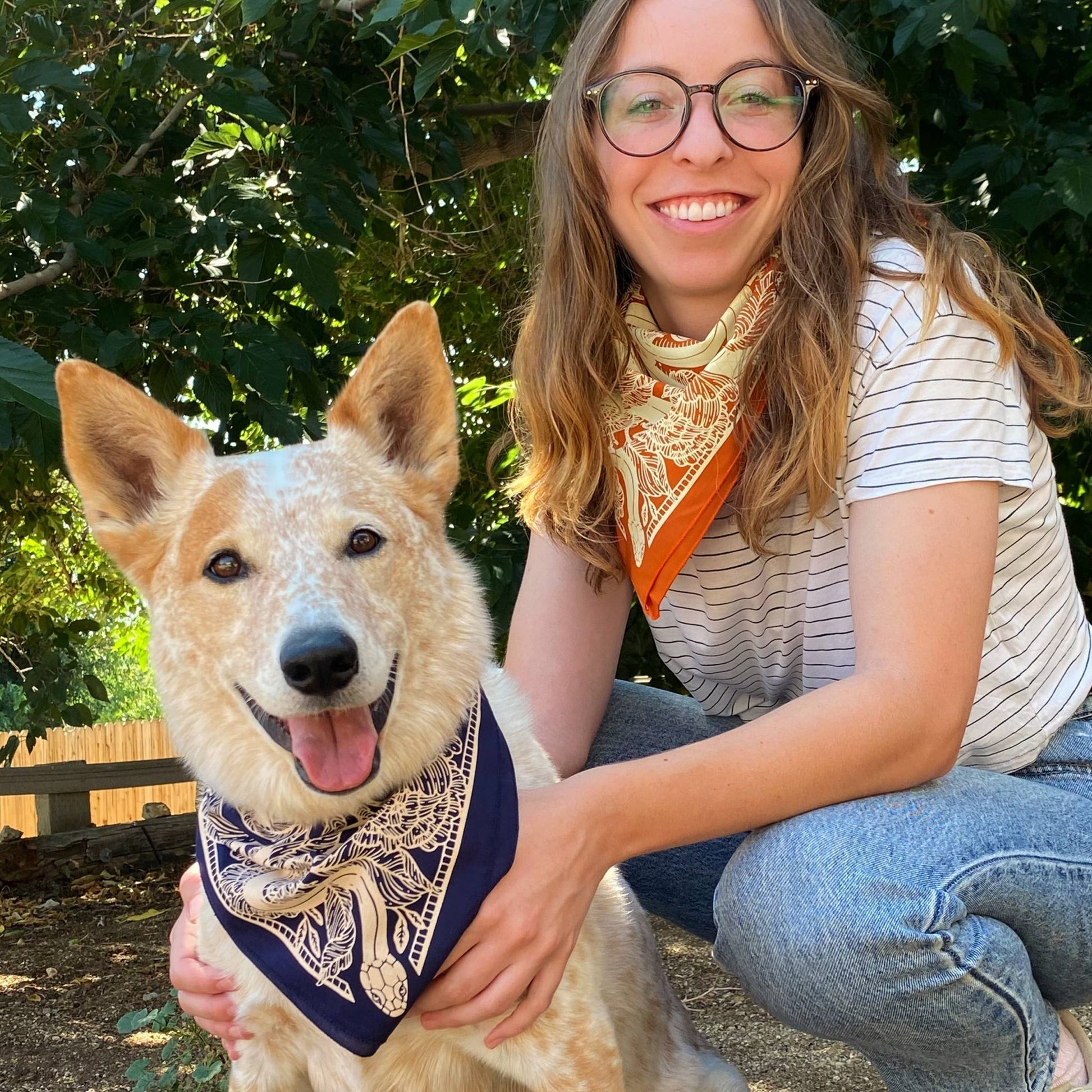 Marigold Floral Snake Bandana - Wander Together Outfitters