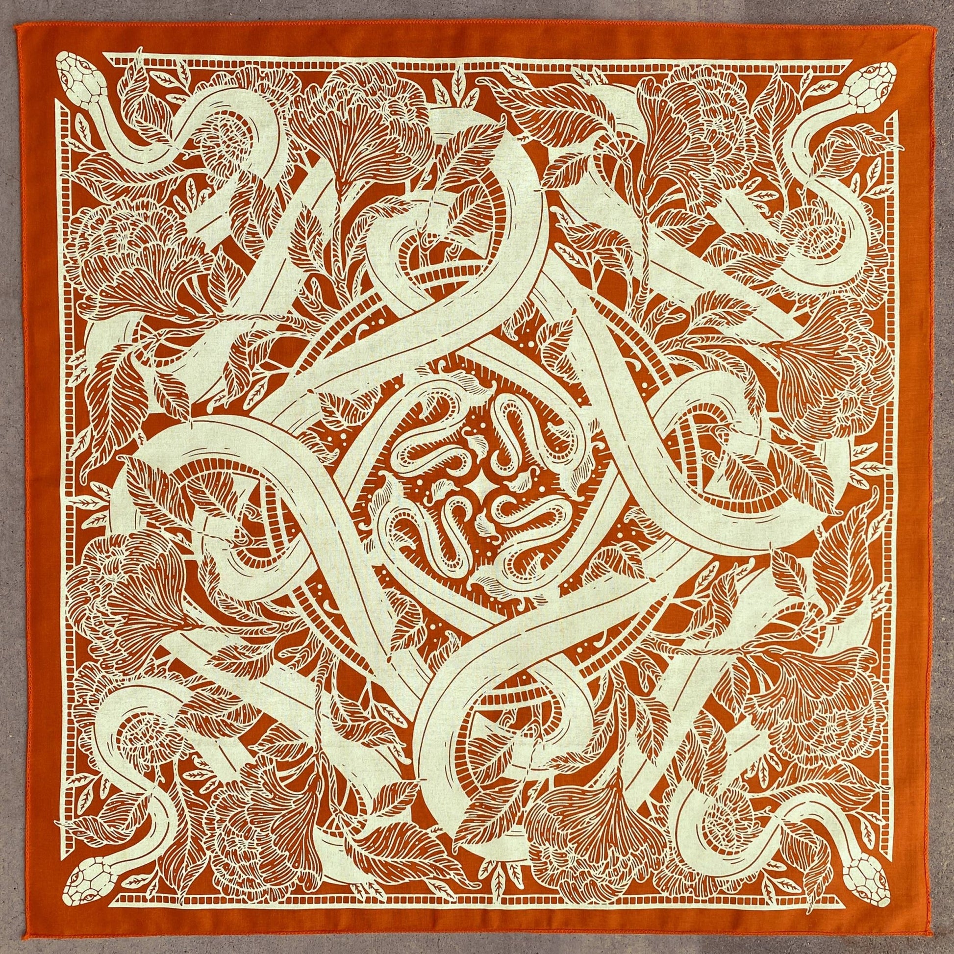 Marigold Floral Snake Bandana - Wander Together Outfitters