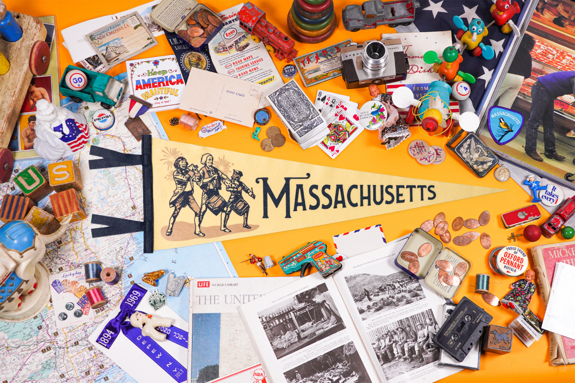 Massachusetts Pennant - Wander Together Outfitters