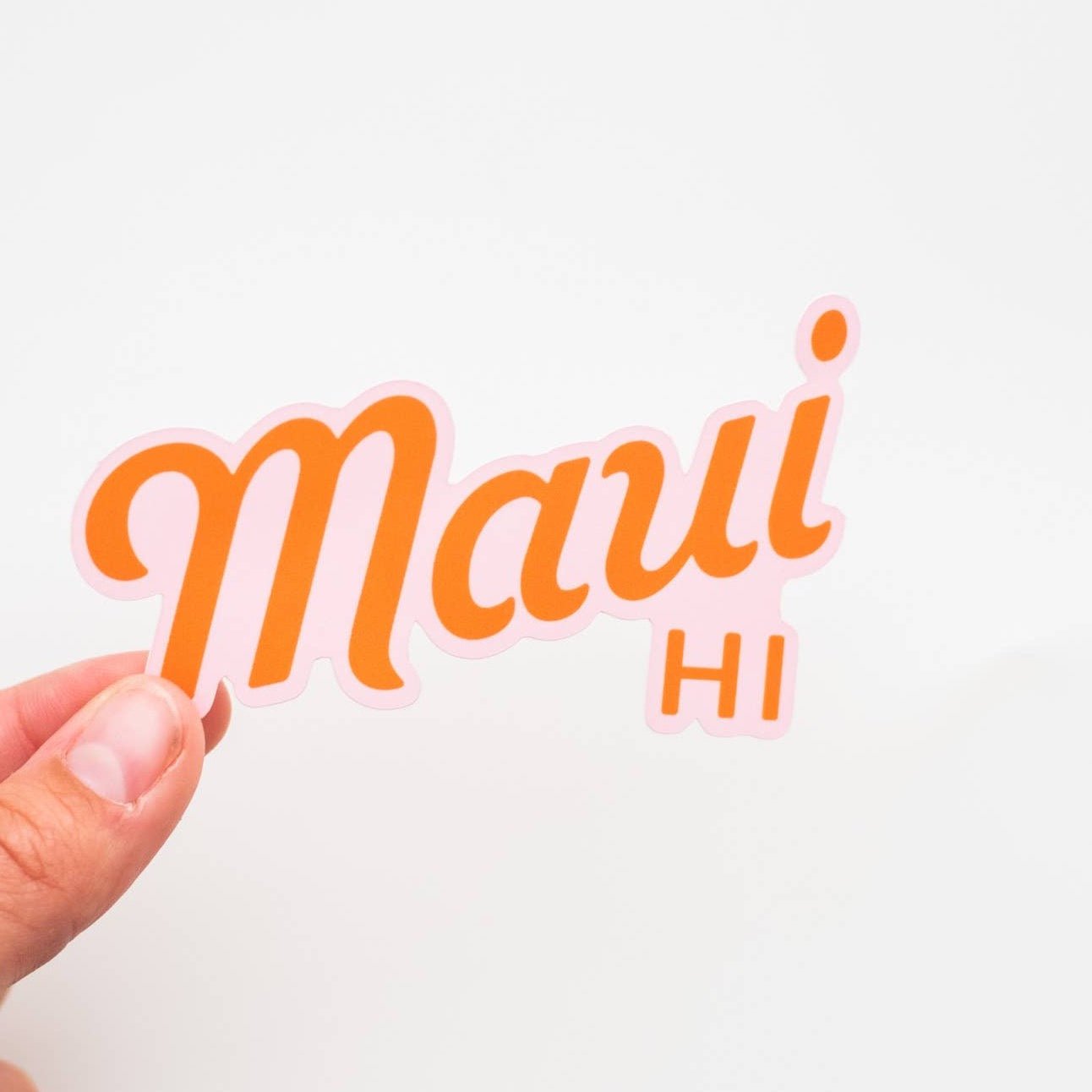 “Maui HI”Lettering Vinyl Sticker - Hawaii - Wander Together Outfitters