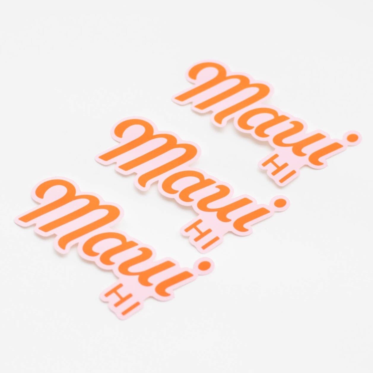 “Maui HI”Lettering Vinyl Sticker - Hawaii - Wander Together Outfitters
