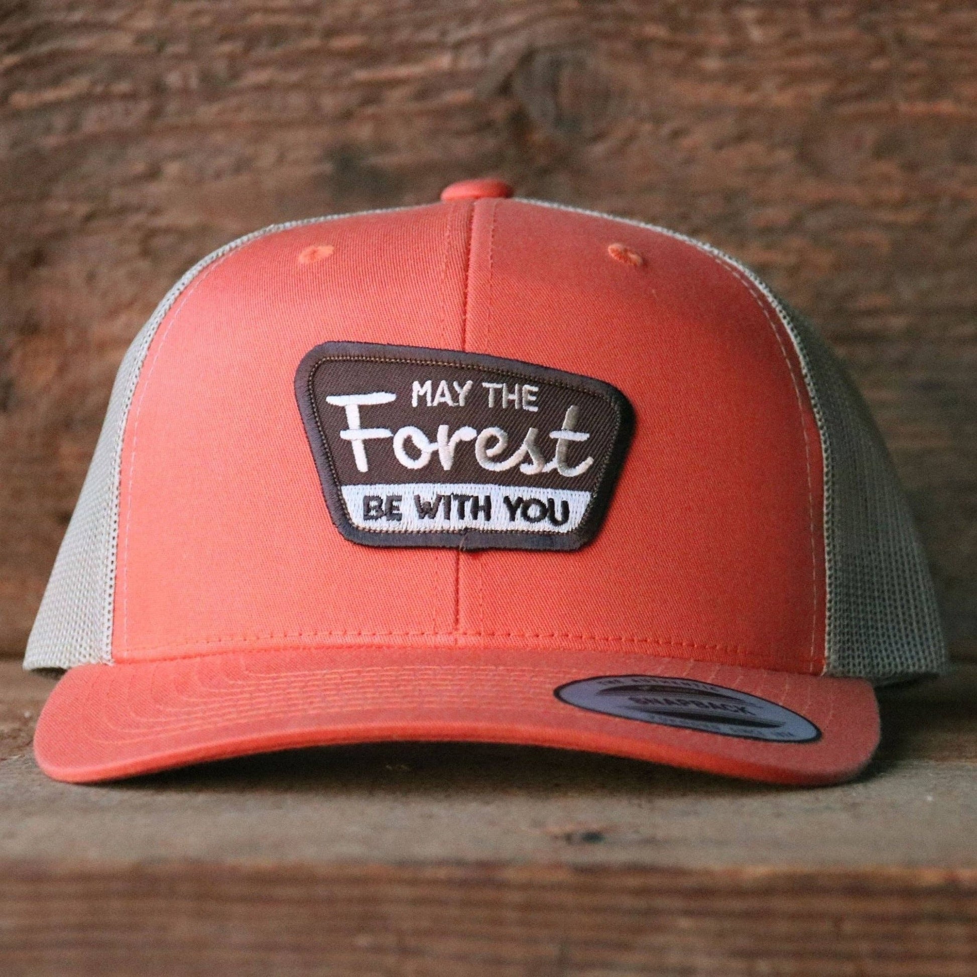 "May The Forest Be With You" Unisex Hat - Olive Green or Orange - Wander Together Outfitters