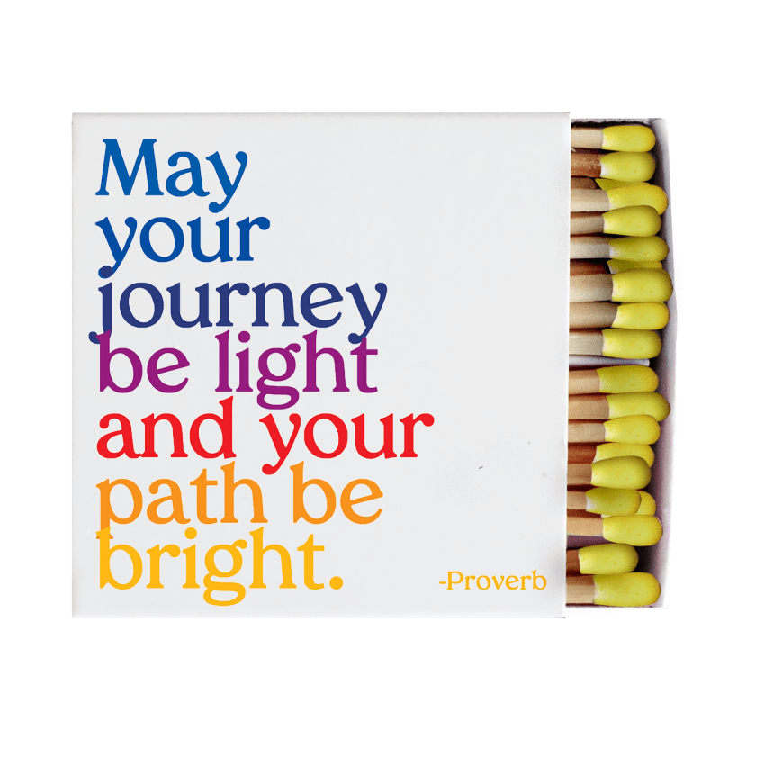 "May Your Journey Be Light " Matchboxes - Wander Together Outfitters