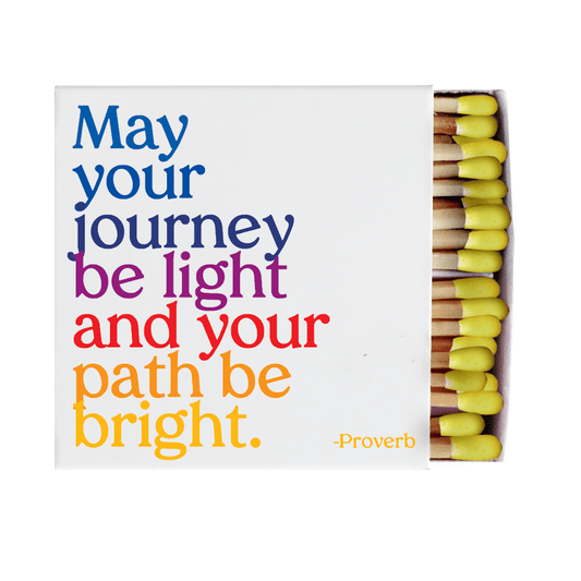 "May Your Journey Be Light " Matchboxes - Wander Together Outfitters