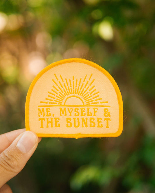 "Me, Myself & the Sunset" Sew On Patch - Wander Together Outfitters