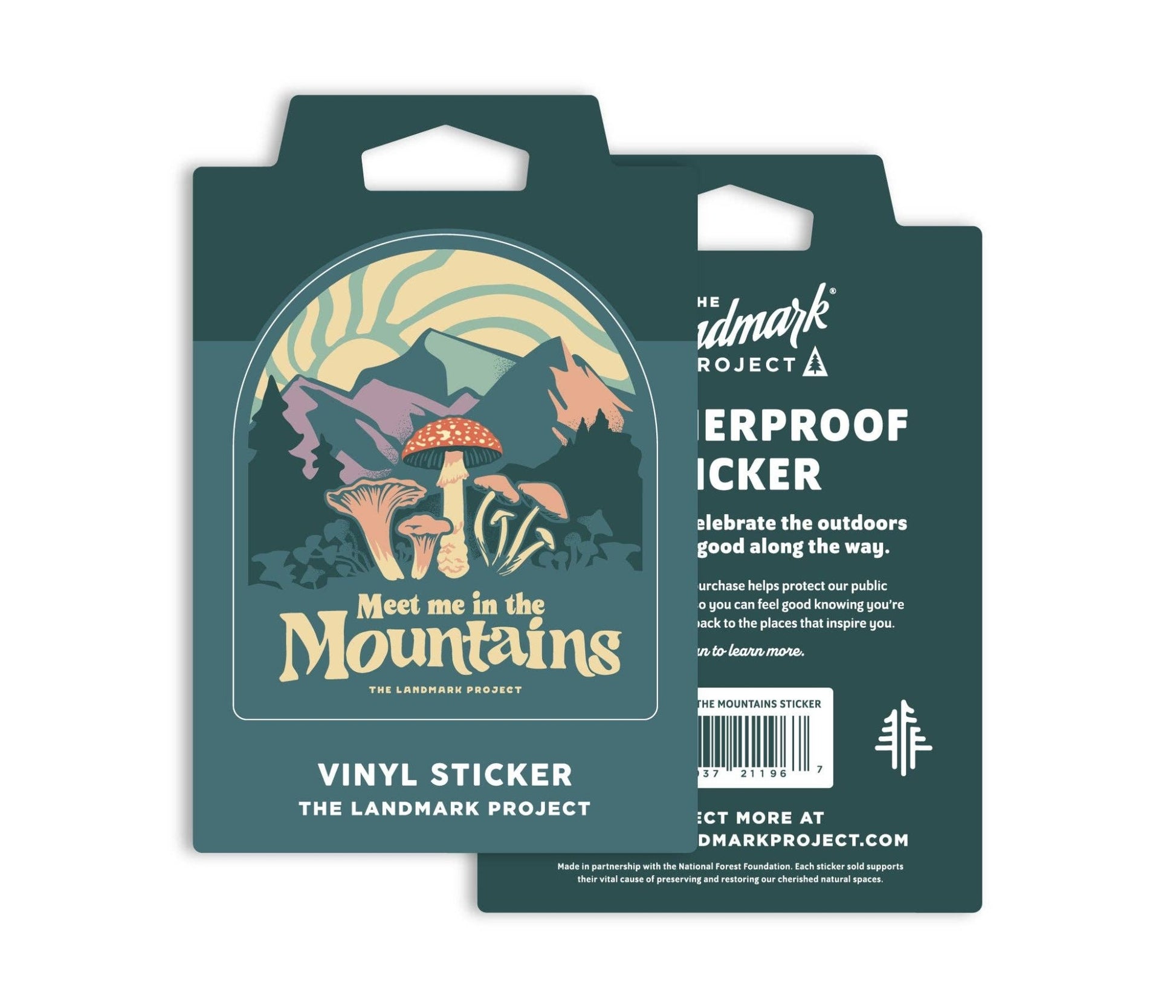 "Meet Me in the Mountains" Vinyl Sticker - Wander Together Outfitters