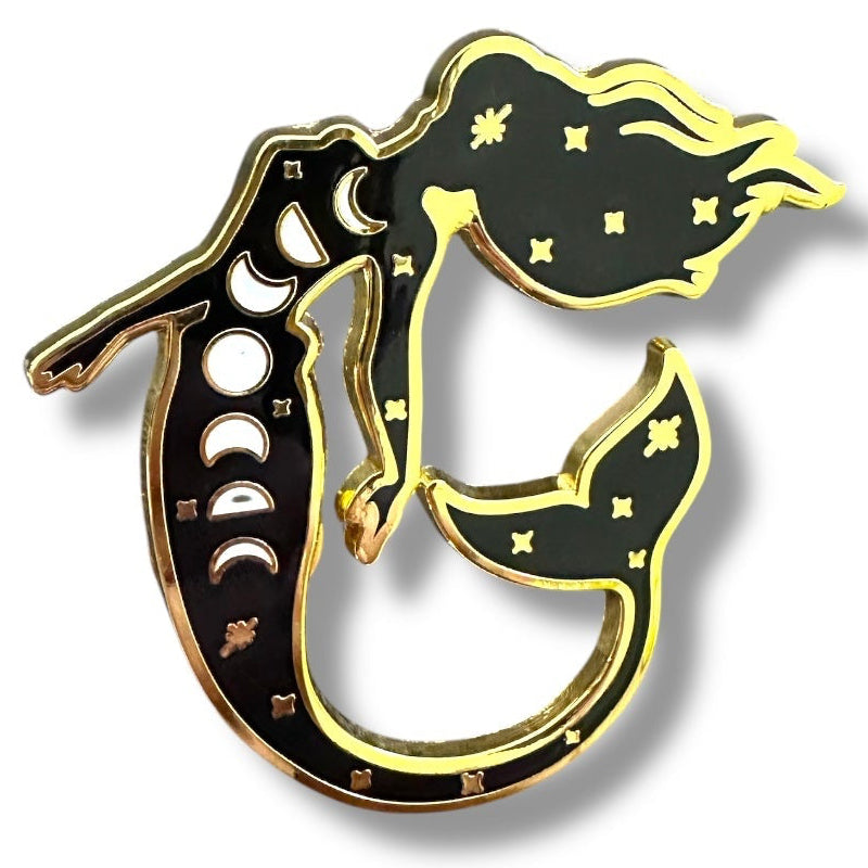 Mermaid Moon Enamel Pin - Wander Together Outfitters