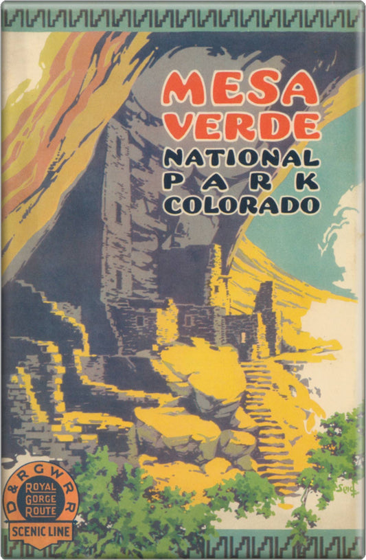 "Mesa Verde National Park" - D&RG Western Railroad" Poster - Wander Together Outfitters
