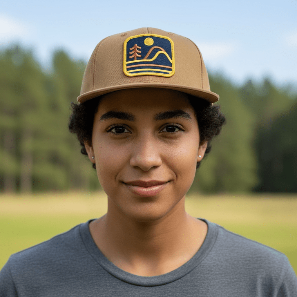Metallic Mountain Structured Six Panel Hat - Wander Together Outfitters