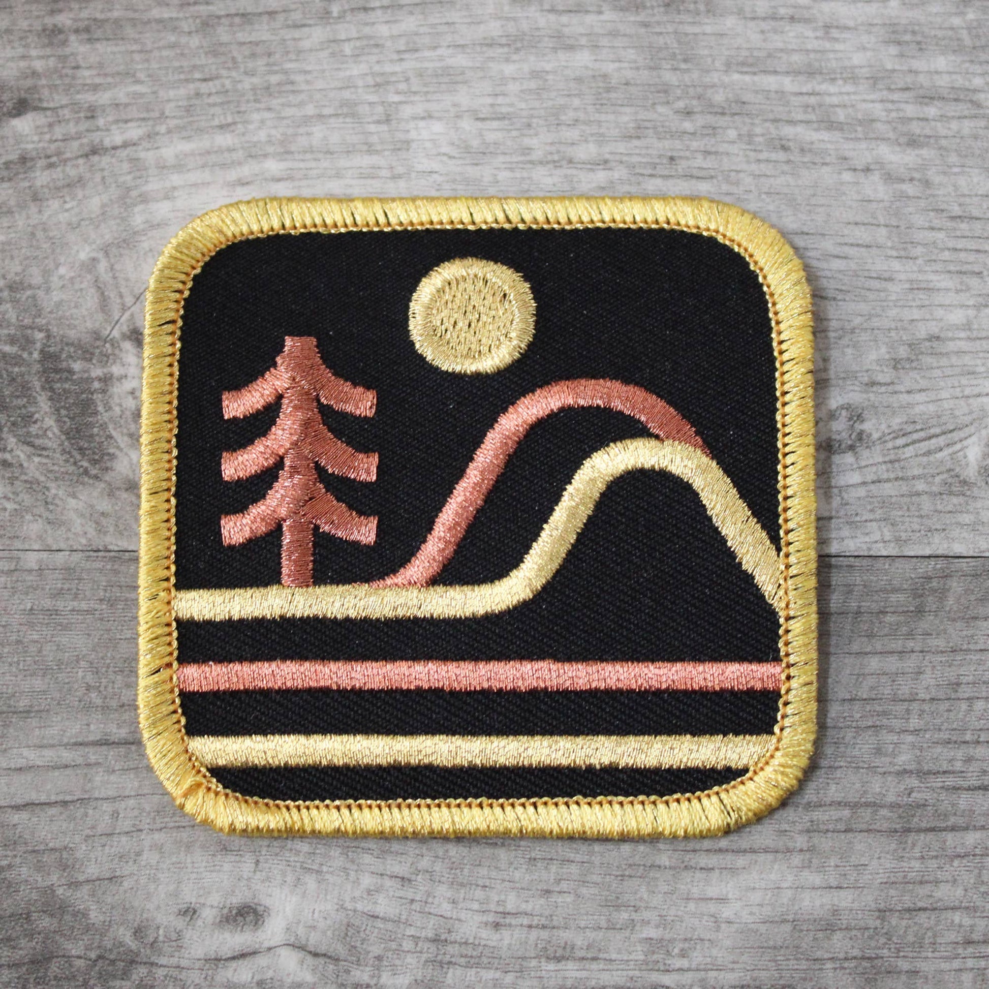 Metallic Mountains Patch - Wander Together Outfitters