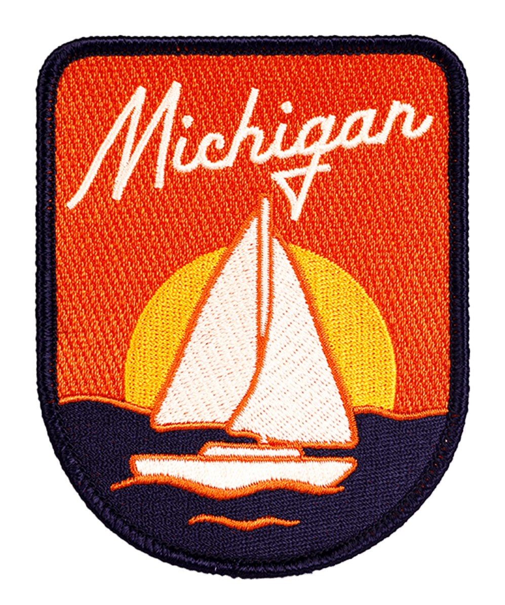 Michigan Embroidered Patch - Wander Together Outfitters