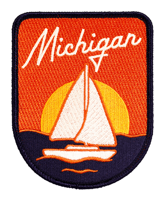 Michigan Embroidered Patch - Wander Together Outfitters