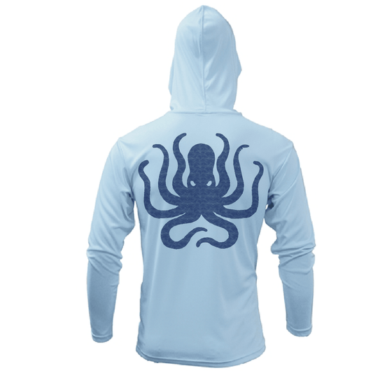 Michigan Freshwater Born Kraken Men's Long Sleeve UPF 50+ Dry-Fit Hoodie - Wander Together Outfitters