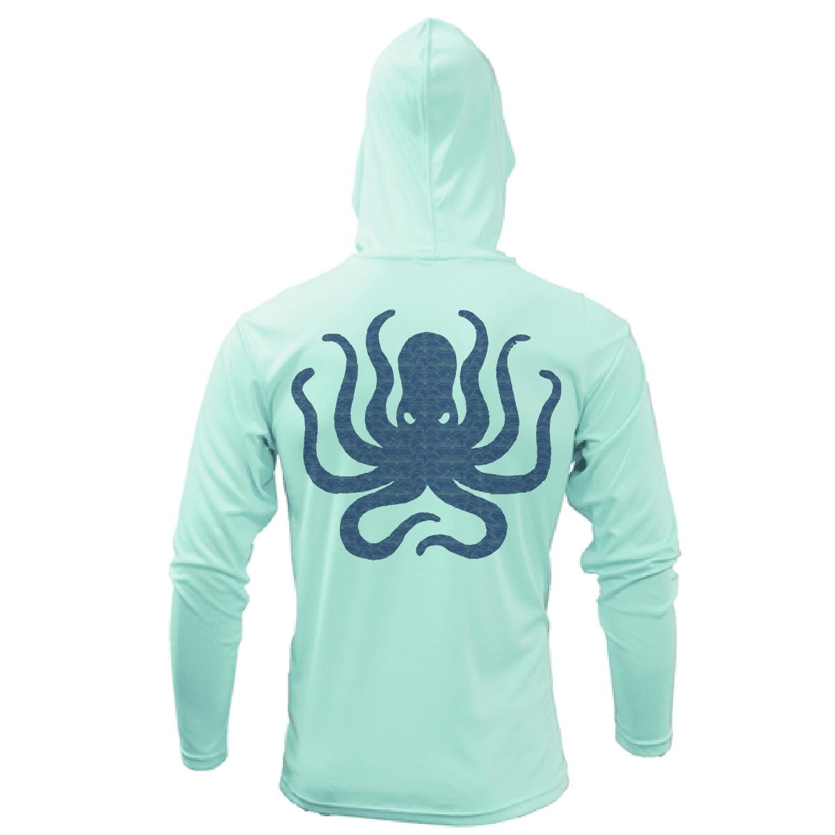 Michigan Freshwater Born Kraken Men's Long Sleeve UPF 50+ Dry-Fit Hoodie - Wander Together Outfitters