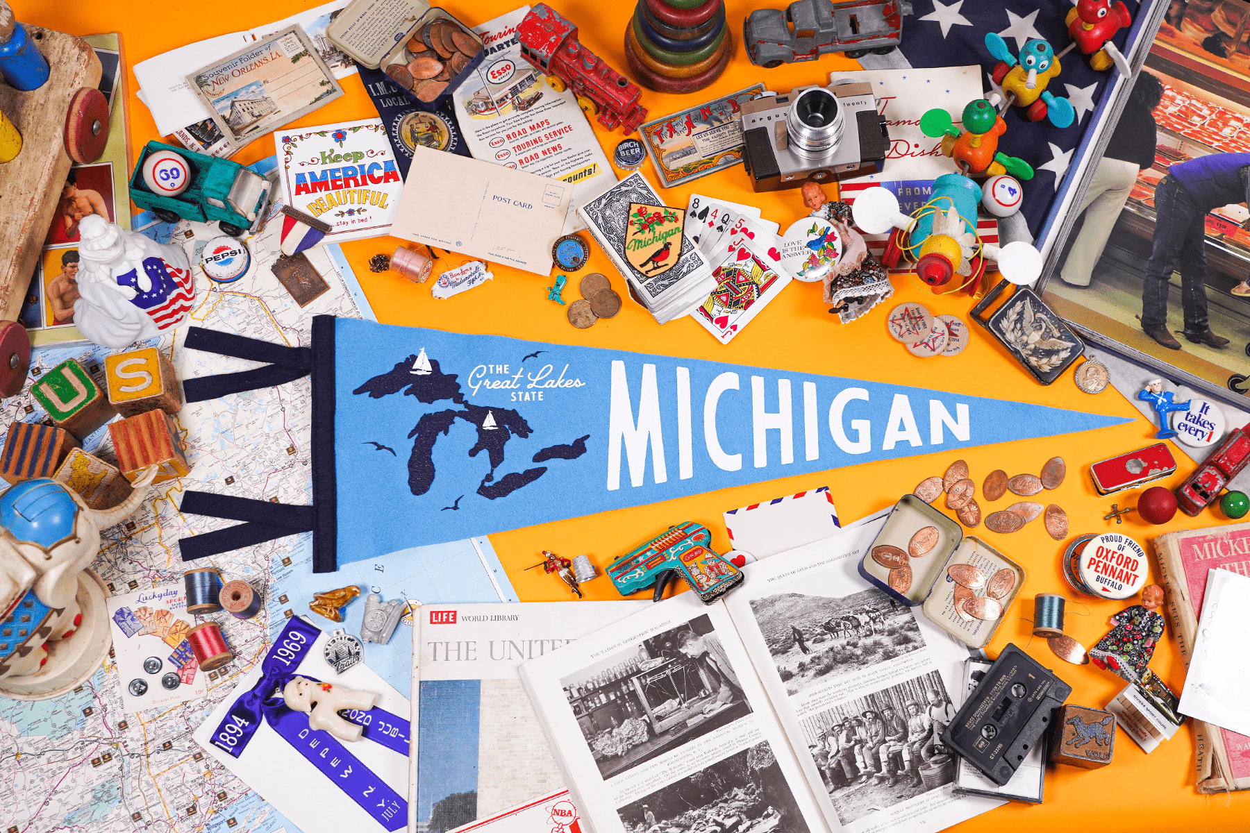 Michigan Pennant - Wander Together Outfitters