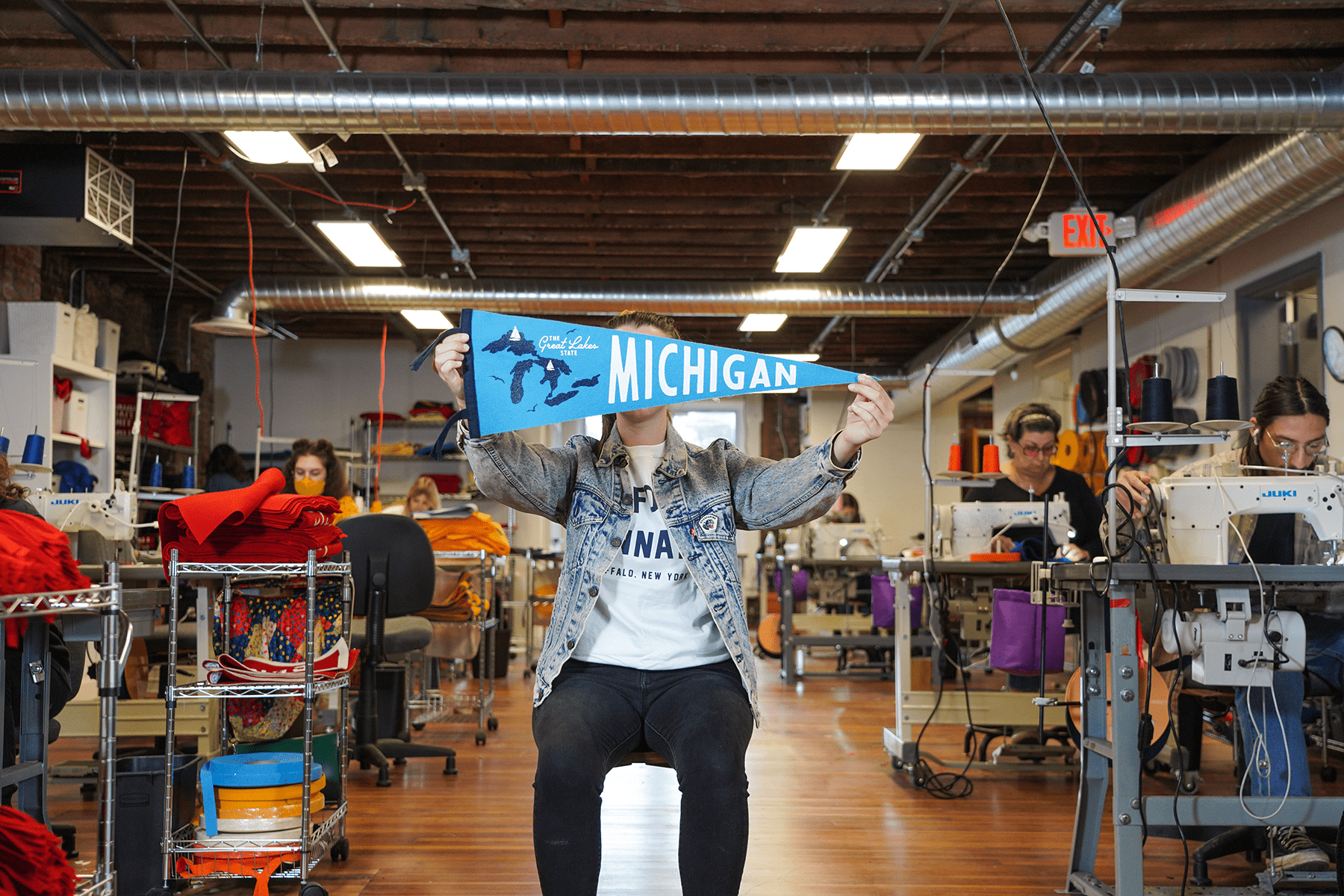 Michigan Pennant - Wander Together Outfitters