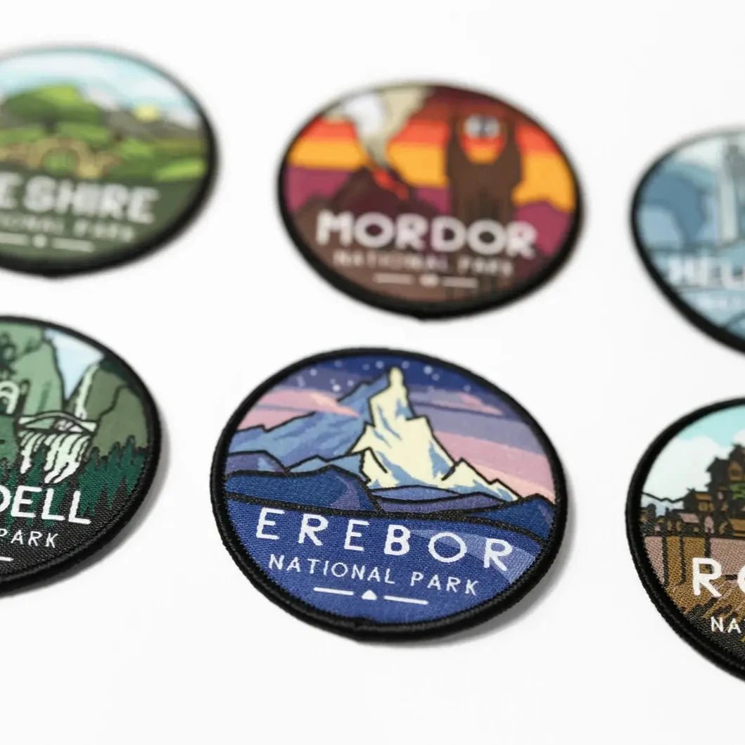 Middle - Earth National Parks, LOTR, 6 Patch Collection - Wander Together Outfitters