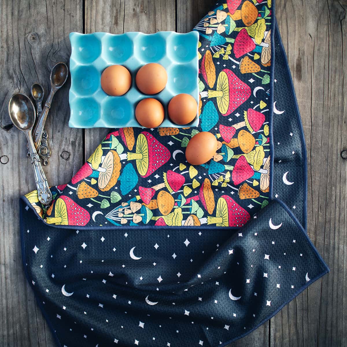 Midnight Mushroom Kitchen & Tea Towel - Wander Together Outfitters