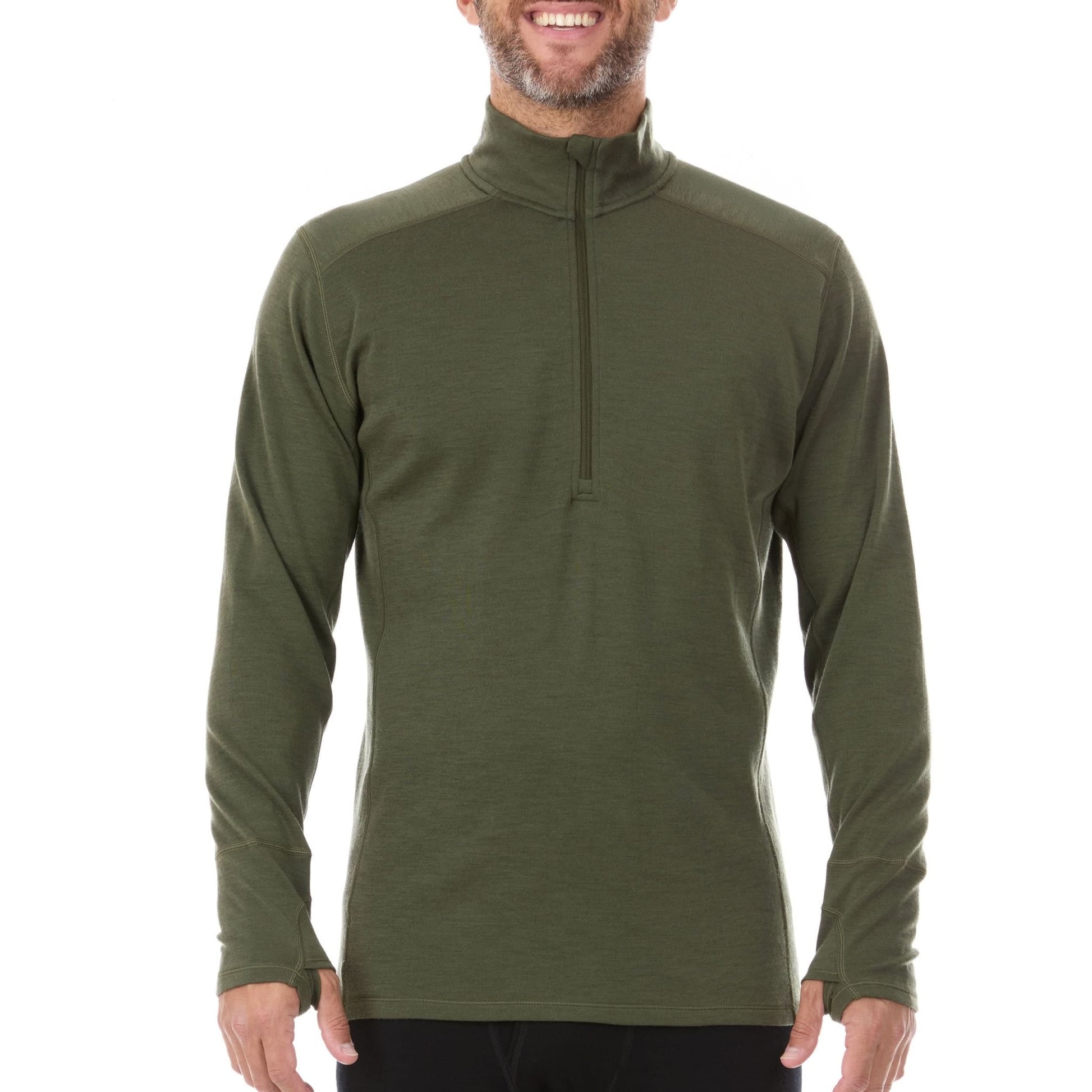 Midweight Men's Wool 1/4 Zip - 100% Merino Wool - Wander Together Outfitters
