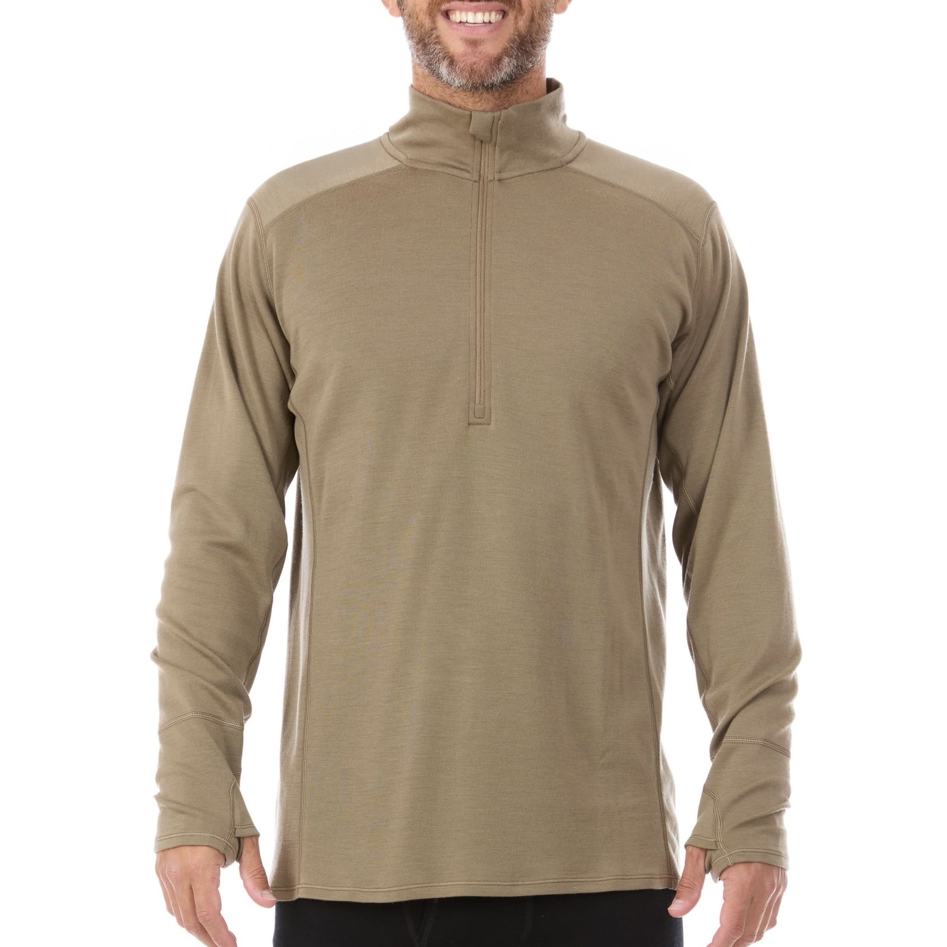 Midweight Men's Wool 1/4 Zip - 100% Merino Wool - Wander Together Outfitters