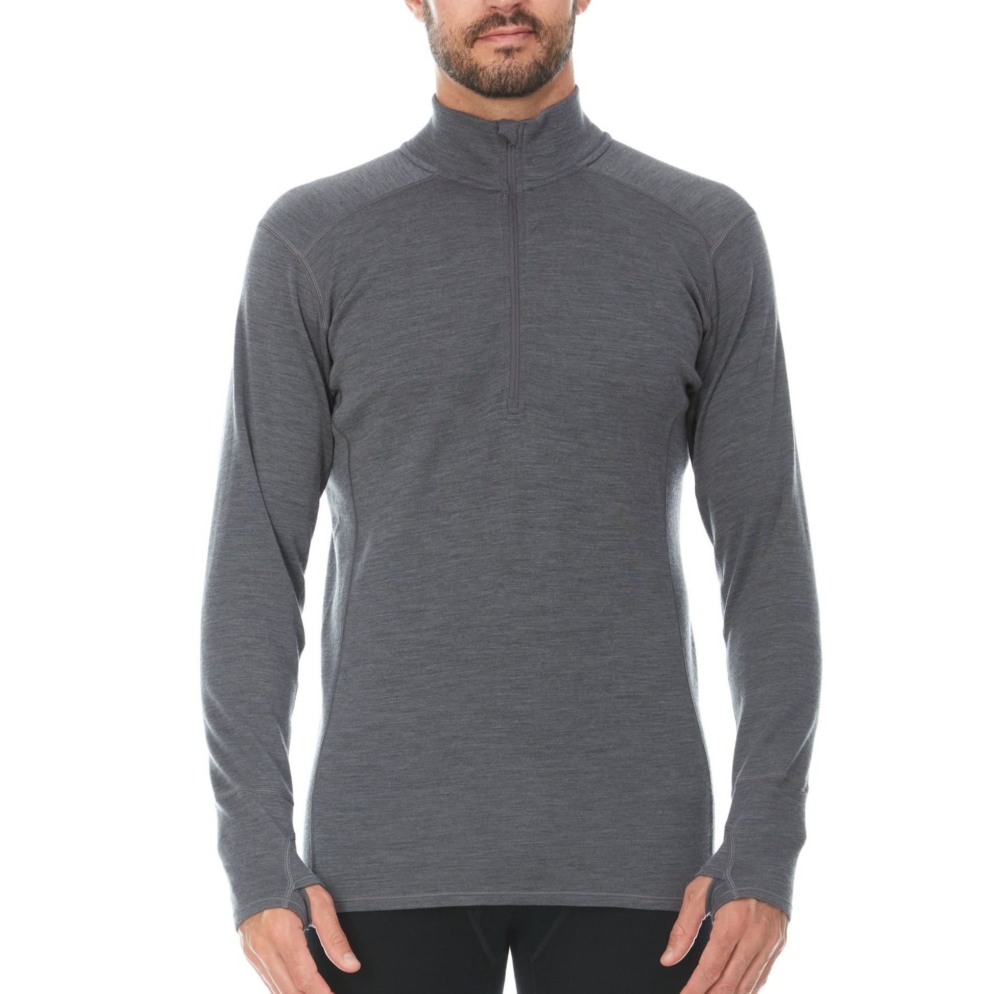 Midweight Men's Wool 1/4 Zip - 100% Merino Wool - Wander Together Outfitters