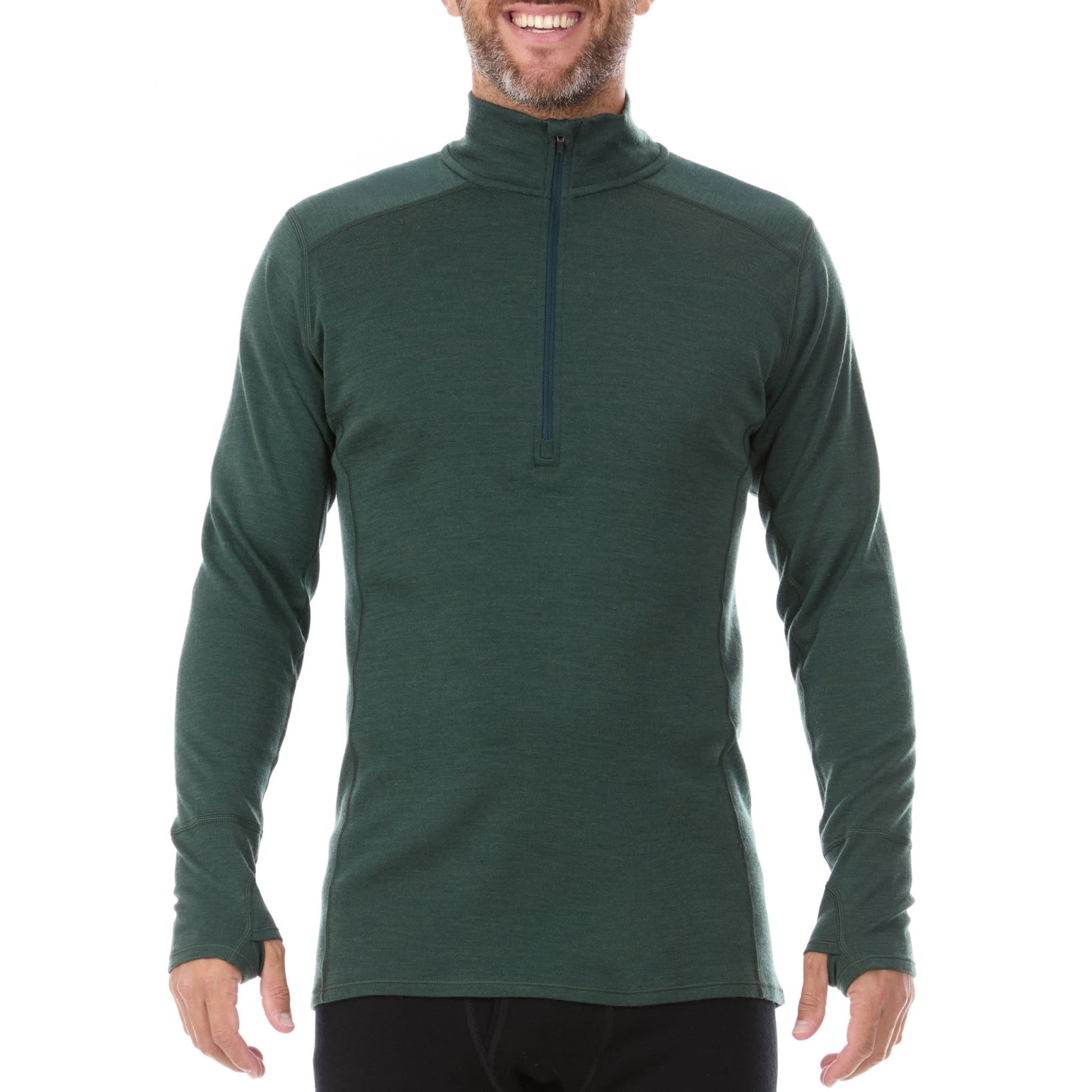 Midweight Men's Wool 1/4 Zip - 100% Merino Wool - Wander Together Outfitters