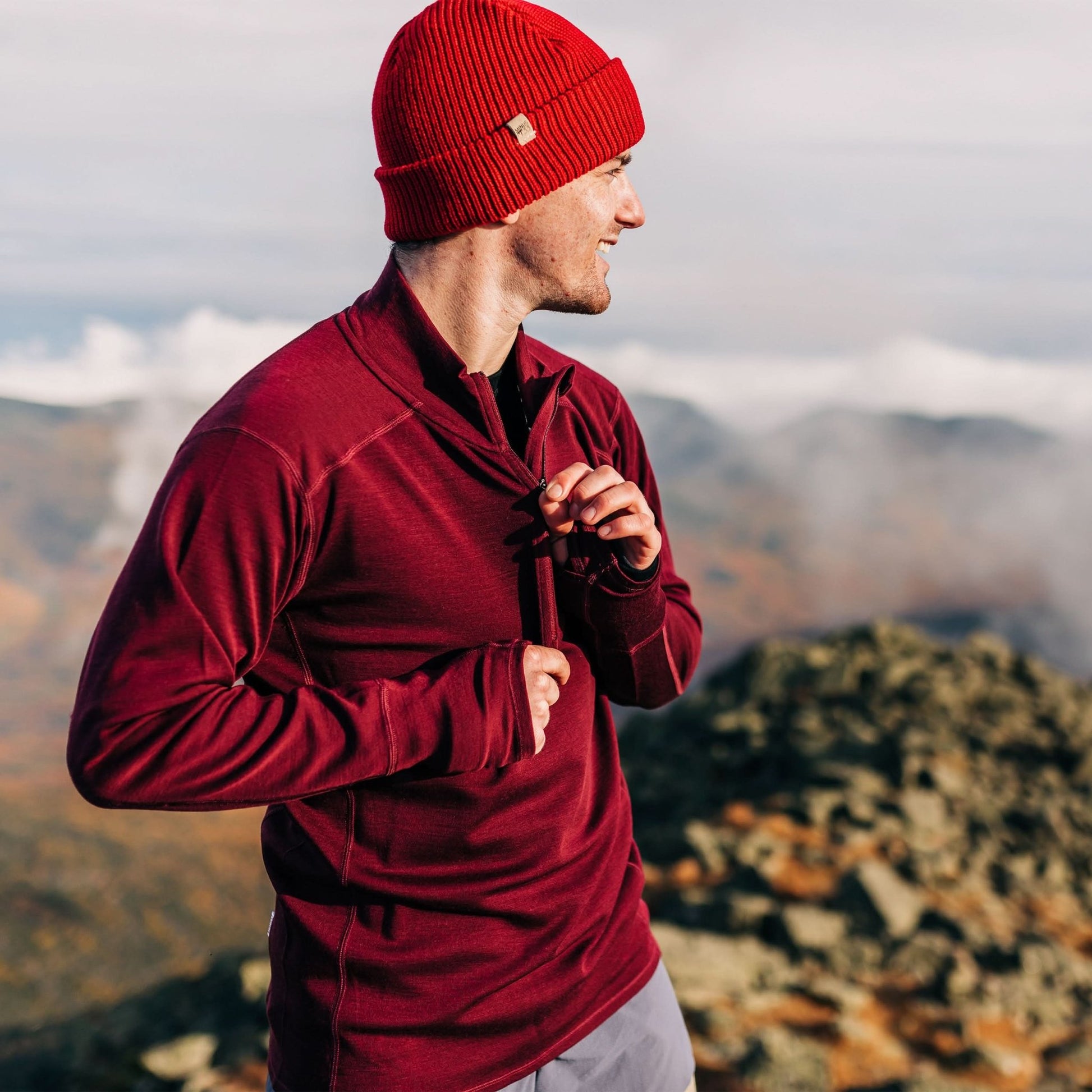 Midweight Men's Wool 1/4 Zip - 100% Merino Wool - Wander Together Outfitters
