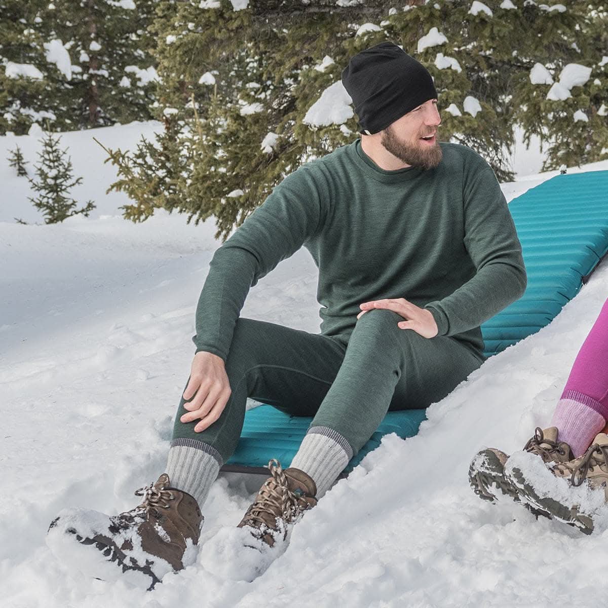 Midweight Men's Wool Bottom Thermal Base Layer - 100% Merino Wool - Wander Together Outfitters