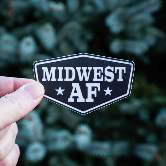 “Midwest AF” Vinyl Sticker - Wander Together Outfitters