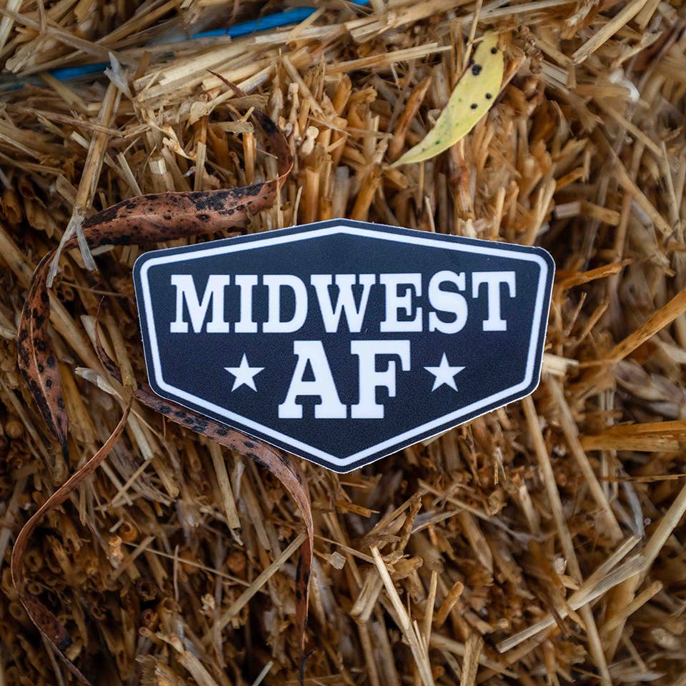 “Midwest AF” Vinyl Sticker - Wander Together Outfitters
