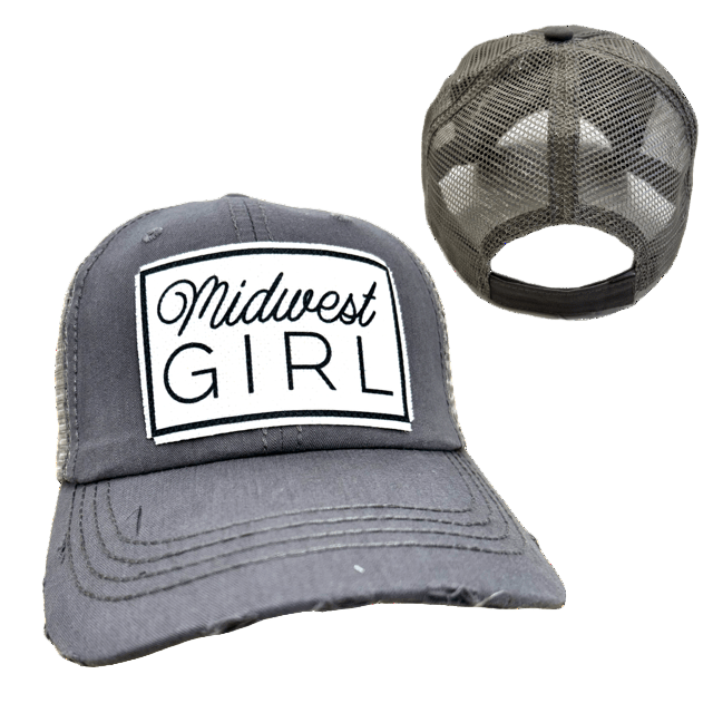 "Midwest Girl" Distressed Vintage Cap (Various Colors) - Wander Together Outfitters