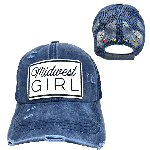 "Midwest Girl" Distressed Vintage Cap (Various Colors) - Wander Together Outfitters