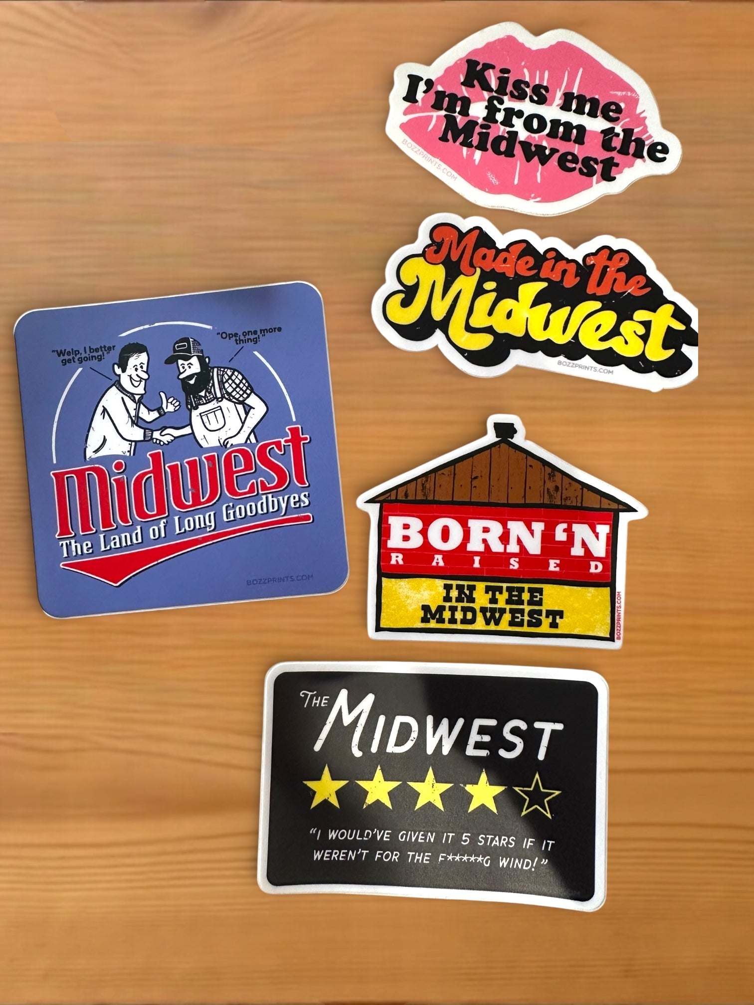 “Midwest Land of Long Goodbyes” Vinyl Sticker - Wander Together Outfitters