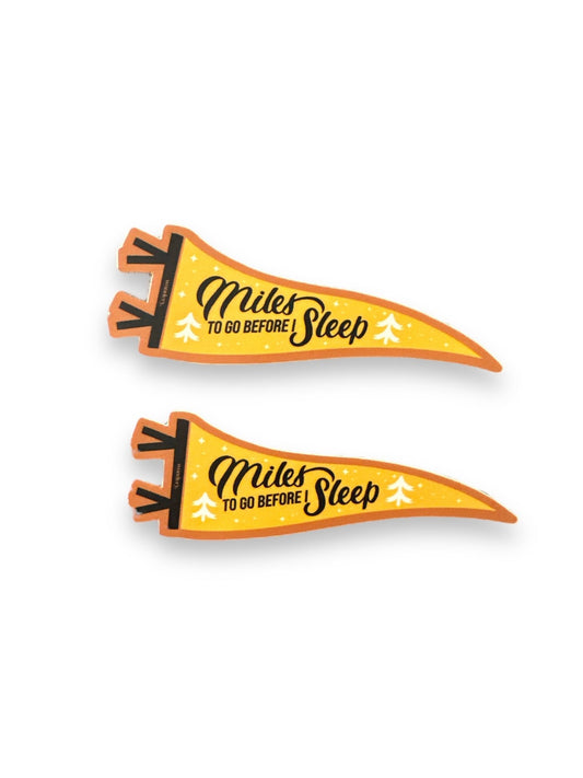 Miles to Go Vinyl Sticker - Wander Together Outfitters