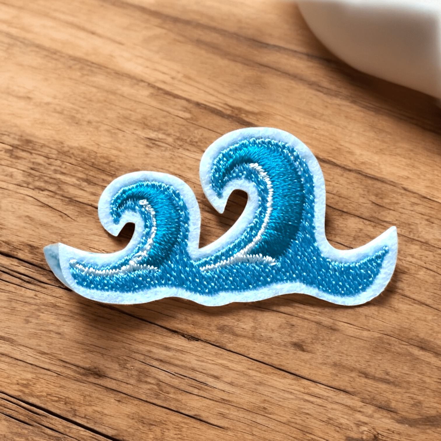 Mini Wave Embroidered Iron On Patch - Wander Together Outfitters