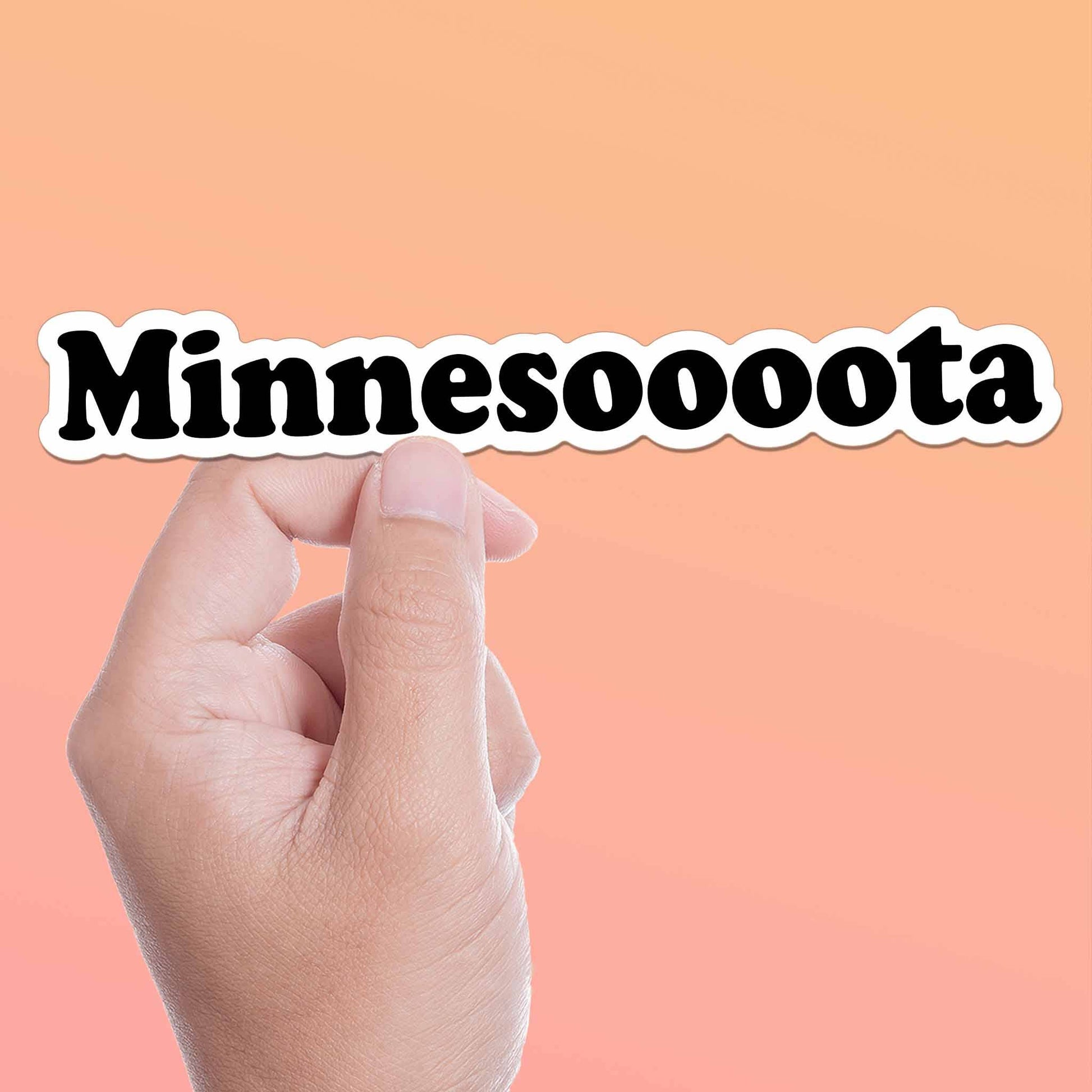 "Minnesooooota" Sticker - Funny Midwest Decals - Wander Together Outfitters