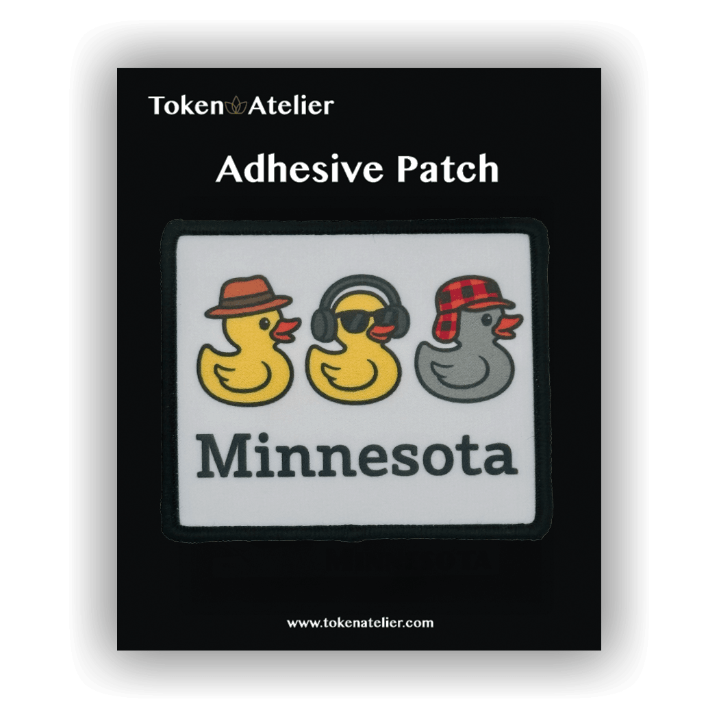 Minnesota Duck Duck Grey Duck Adhesive Sublimation Patch - Wander Together Outfitters