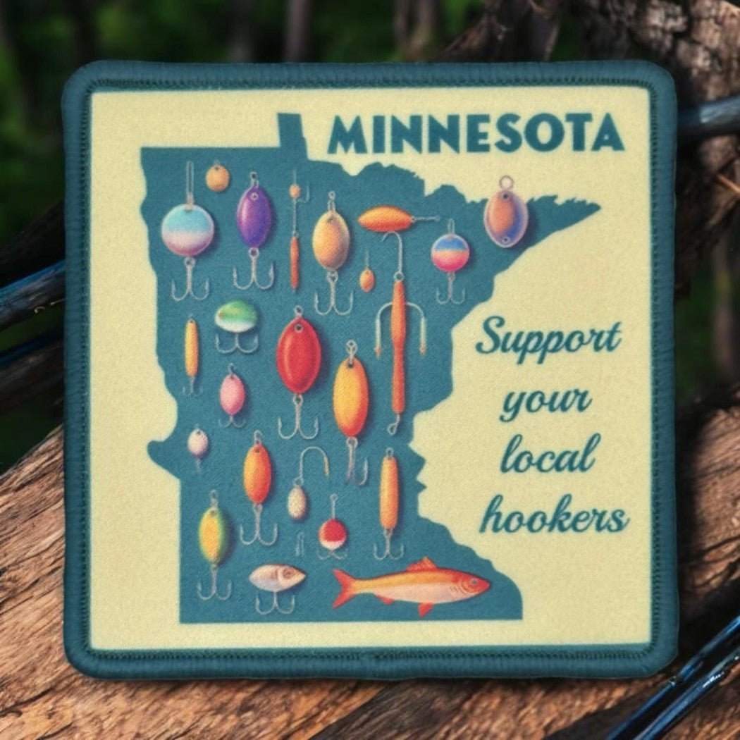 Minnesota Fishing Hookers Iron On Sublimation Patch - Wander Together Outfitters