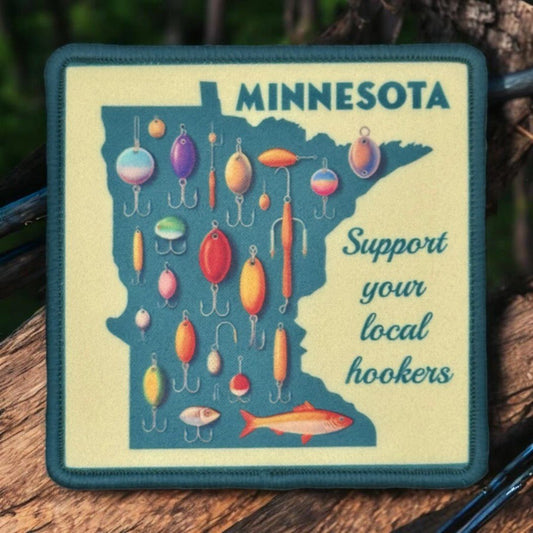 Minnesota Fishing Hookers Iron On Sublimation Patch - Wander Together Outfitters