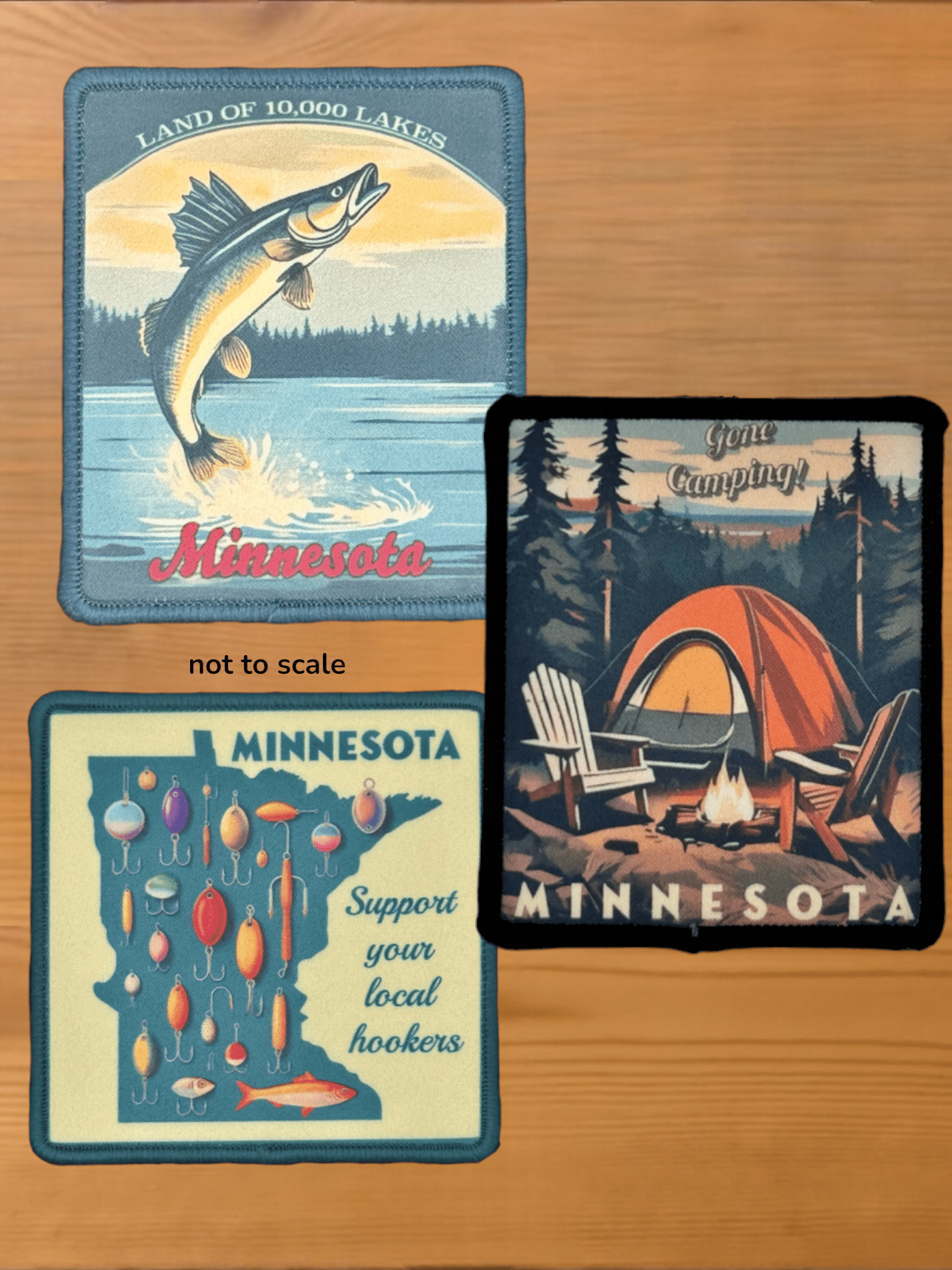 Minnesota 'Gone Camping" Iron On Sublimation Patch - Wander Together Outfitters