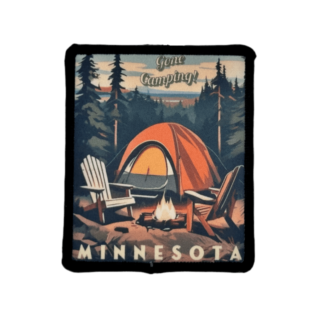 Minnesota 'Gone Camping" Iron On Sublimation Patch - Wander Together Outfitters