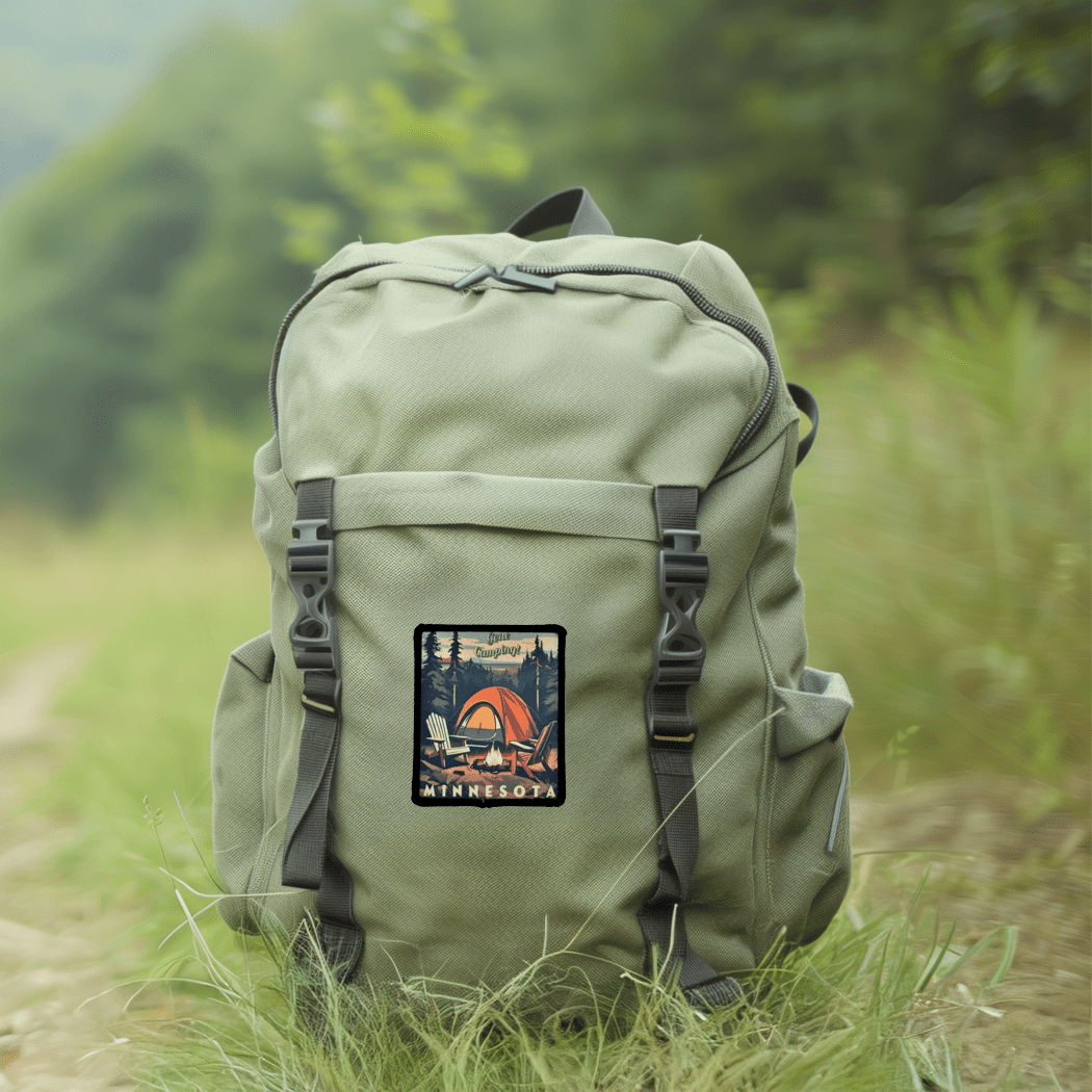 Minnesota 'Gone Camping" Iron On Sublimation Patch - Wander Together Outfitters