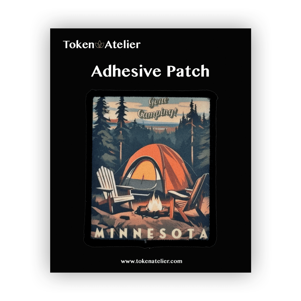 Minnesota 'Gone Camping" Iron On Sublimation Patch - Wander Together Outfitters